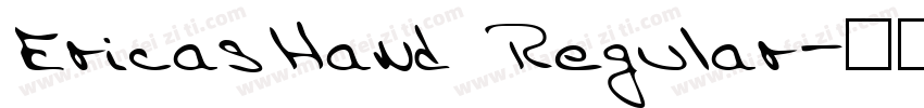 EricasHand Regular字体转换